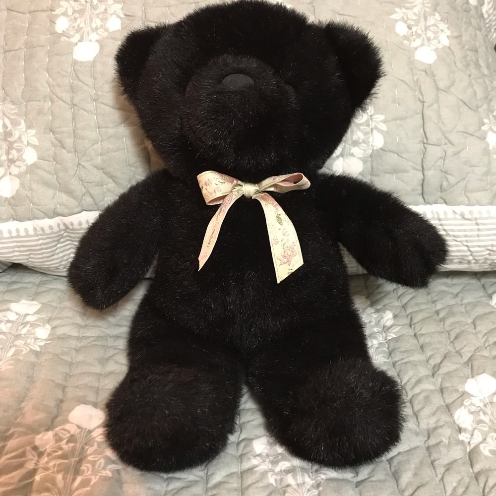 American Wego Cuddle Bears Black Teddy Bear
